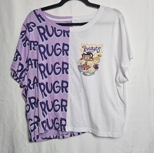 Nickelodeon Rugrats Split Image Cropped Top Women's Size 3X